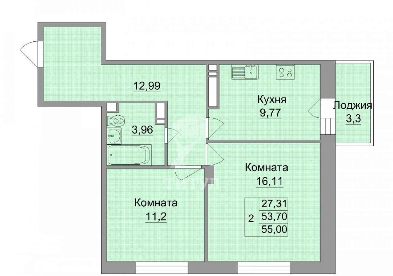 квартира г Ростов-на-Дону р-н Пролетарский ул Подвойского 37 фото 26