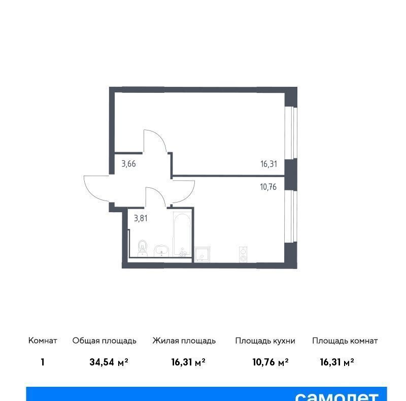 квартира г Москва ЗАО Молжаниновский ЖК Молжаниново к 4 фото 1