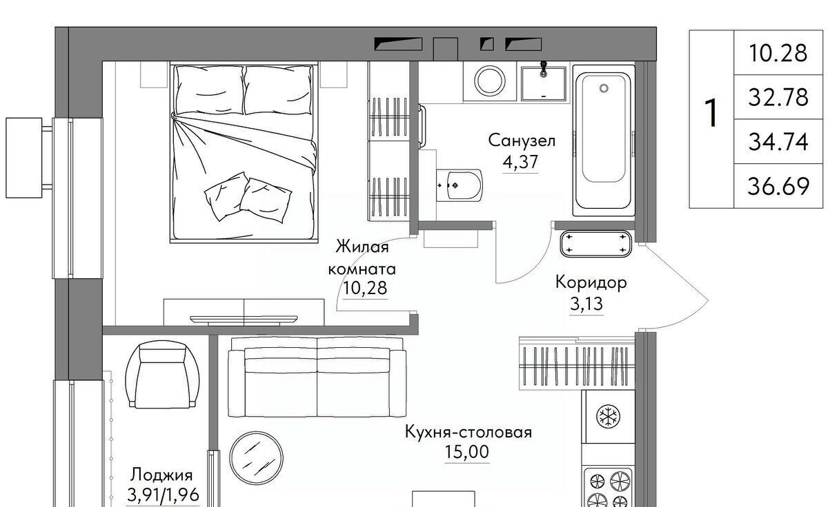 квартира г Калуга р-н Октябрьский Жилыеы Острова кв-л фото 1