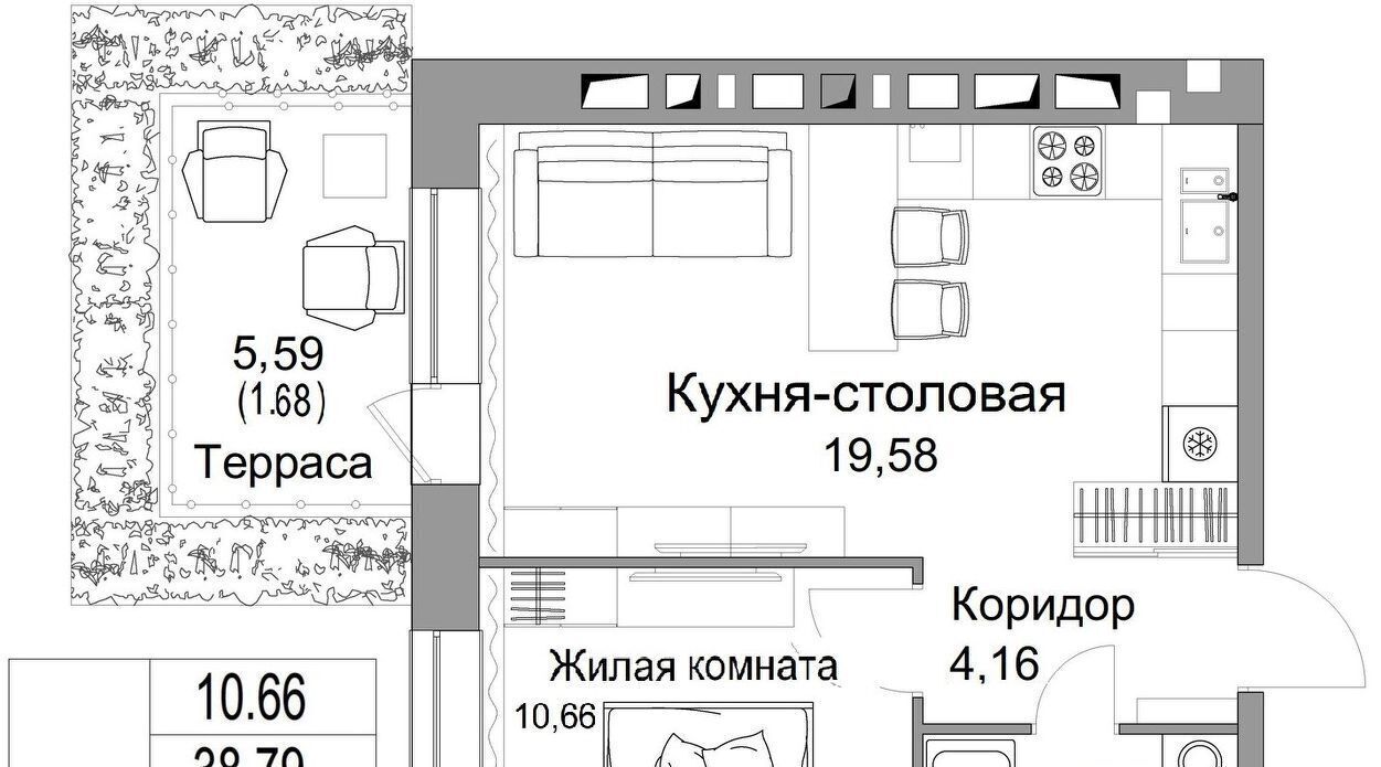 квартира г Калуга р-н Октябрьский Жилыеы Острова кв-л фото 1