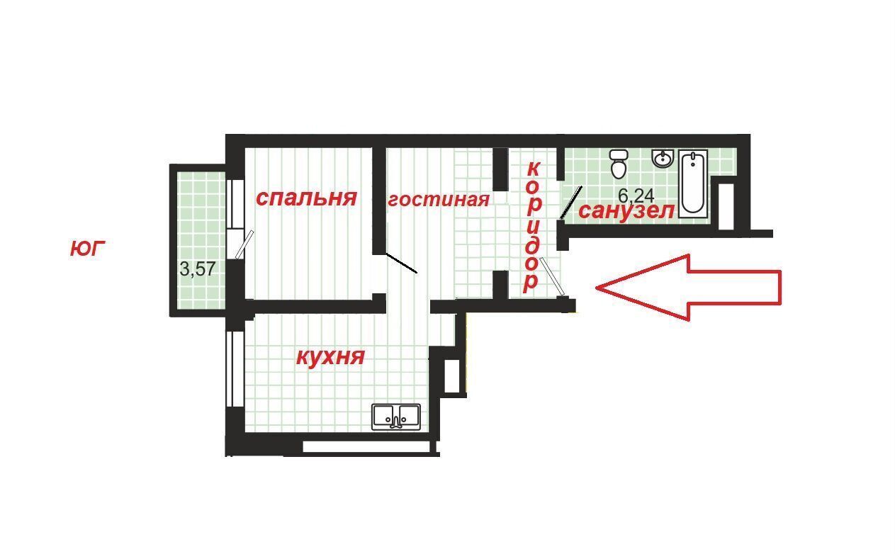 квартира г Челябинск р-н Центральный ул Героя России Яковлева А.В. 11 фото 2