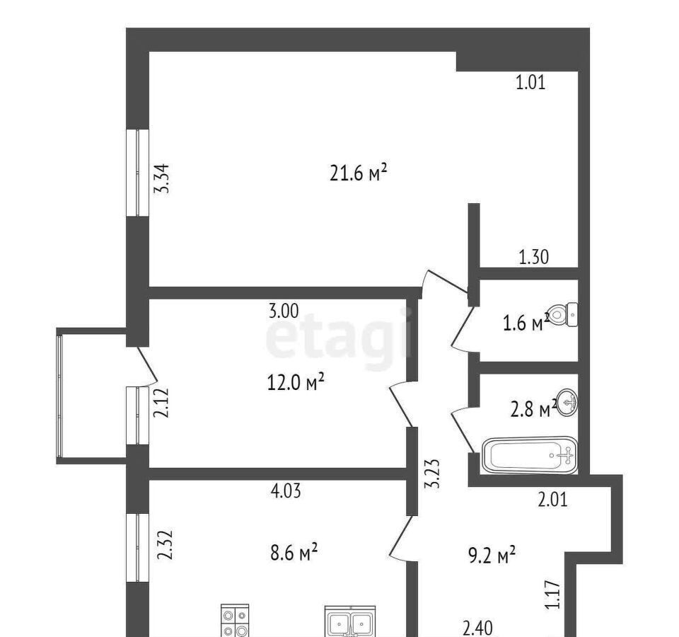 квартира г Хабаровск р-н Центральный ул Ленина 33 фото 12