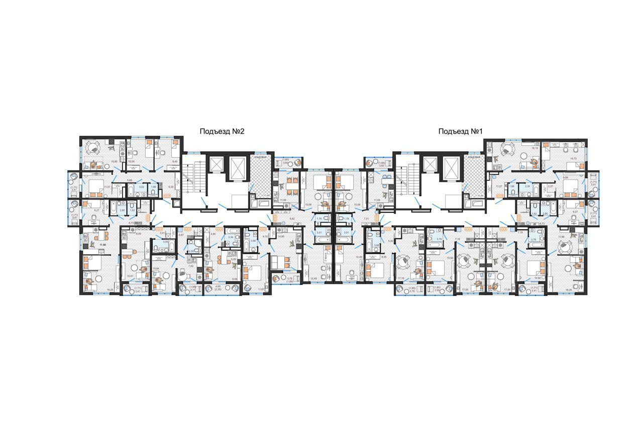 квартира г Ульяновск р-н Засвияжский ЖК Ясново кв-л Ясново, д. 3 фото 13