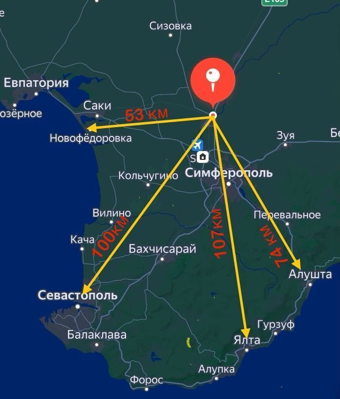 земля р-н Симферопольский с Красная Зорька Гвардейское сельское поселение, квартал Кичкене, Гвардейское фото 5