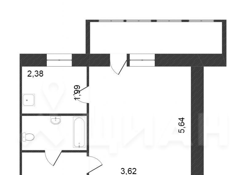 квартира г Волгоград р-н Дзержинский ул Новодвинская 52 фото 2