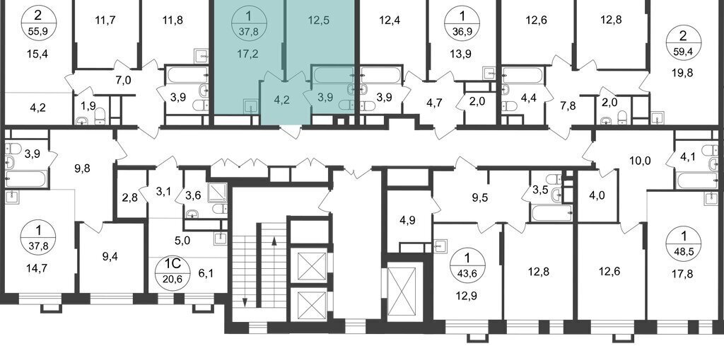 квартира п Московский г Московский ЖК Первый Московский 7я Филатов Луг, фаза, к 2 фото 26