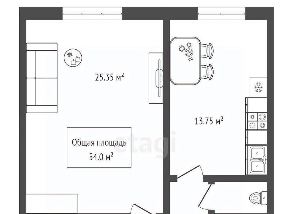 квартира г Новосибирск Золотая Нива ул Татьяны Снежиной 49/1 фото 11