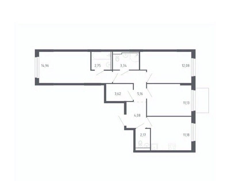 квартира г Тюмень р-н Ленинский ЖК «Чаркова 72» 1/3 фото 1