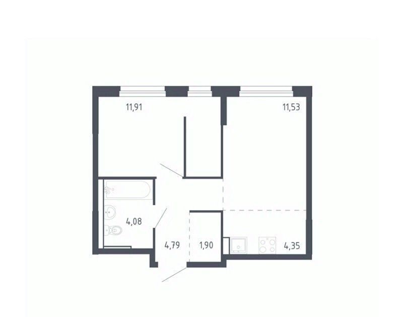 квартира г Тюмень р-н Ленинский ЖК «Чаркова 72» 1/3 фото 1