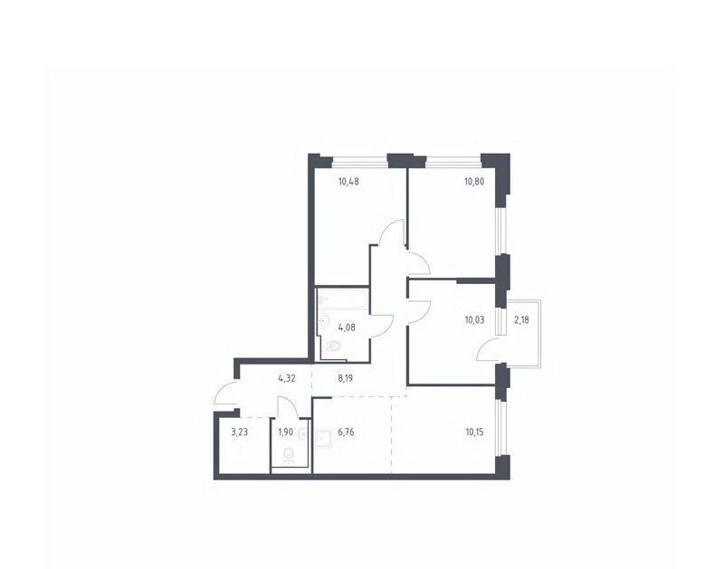 квартира г Тюмень р-н Ленинский ЖК «Чаркова 72» 1/4 фото 1