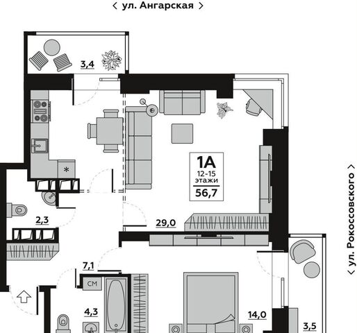 г Волгоград р-н Дзержинский ул Ангарская 7 ЖК Grand Avenue фото