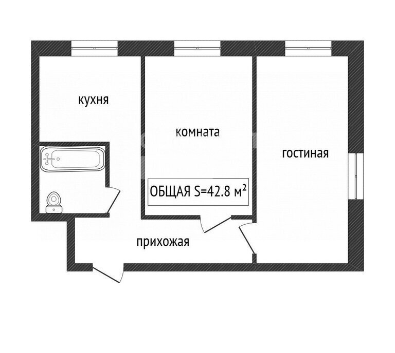 квартира г Ленинск-Кузнецкий пр-кт Кирова 100а фото 11