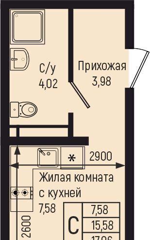 квартира р-н Туапсинский с Небуг ЖК «Botanica Hills» Небугское сельское поселение, квартал Спортивный фото 1