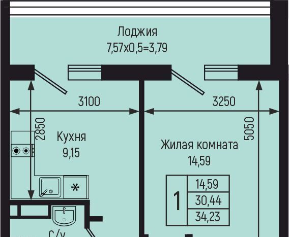 квартира р-н Туапсинский с Небуг ЖК «Botanica Hills» Небугское сельское поселение, квартал Спортивный фото 1