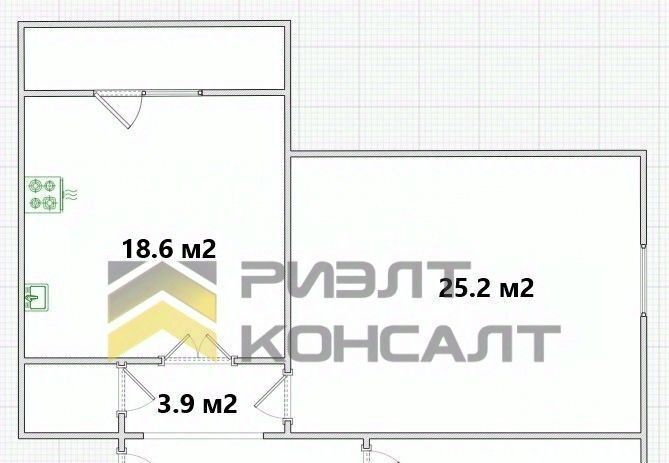 квартира г Омск р-н Октябрьский ул. 16-й Военный городок, 461 фото 21