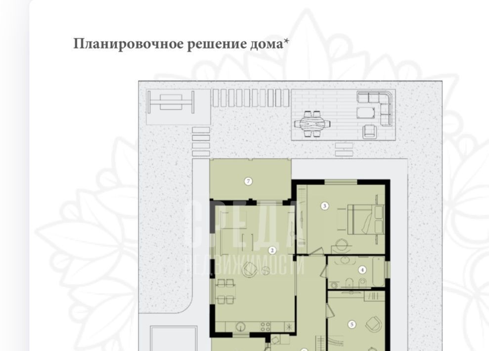 дом р-н Симферопольский с Строгоновка ул Кипарисная Трудовское с/пос фото 3