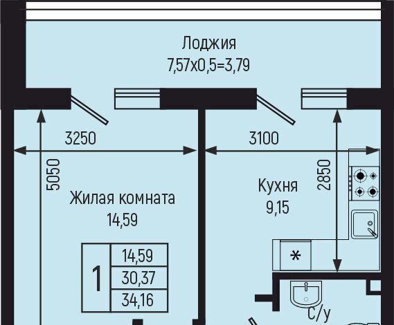 квартира р-н Туапсинский с Небуг фото 1