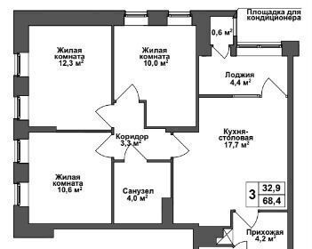 квартира г Тула р-н Зареченский ул. Ключевая, блок-секция 6 фото 1