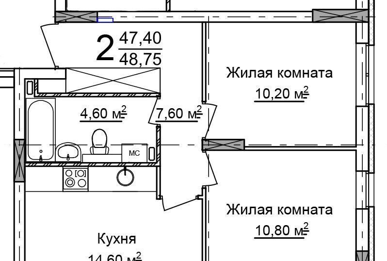 квартира г Нижний Новгород Парк культуры 52-й кв-л фото 1