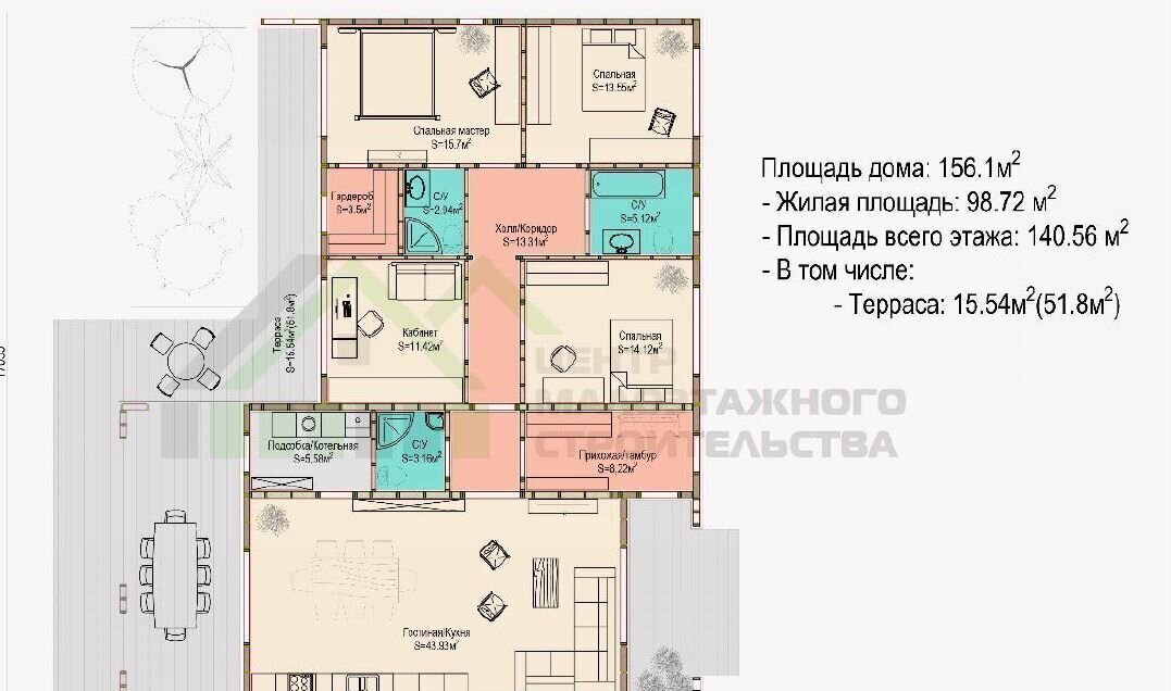 дом направление Киевское (юго-запад) ш Киевское 37 км, р-н Бекасово, 404, Москва, г Троицк, Селятино, Троицкий административный округ, квартал № 182 фото 29