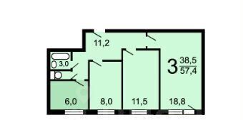 квартира г Москва ЮАО ул Михневская 19к/2 фото 10