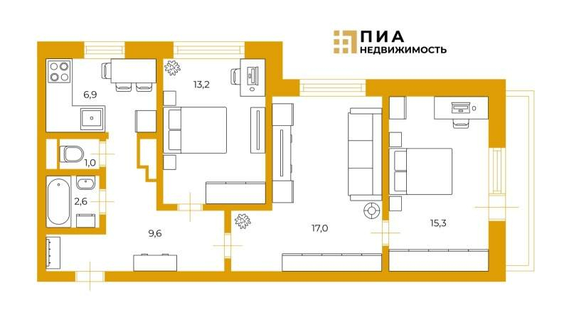 квартира г Санкт-Петербург метро Ломоносовская р-н Невский наб Октябрьская 124 округ Народный фото 3