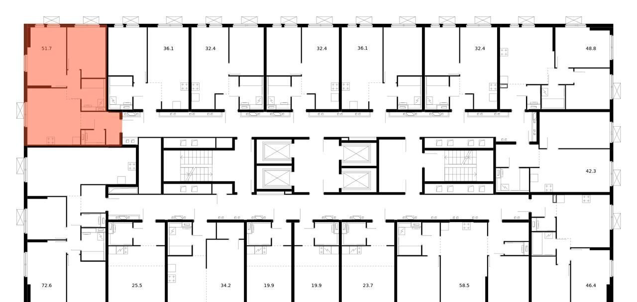 квартира г Москва метро Коломенская Второй Нагатинский корп. 6 фото 2