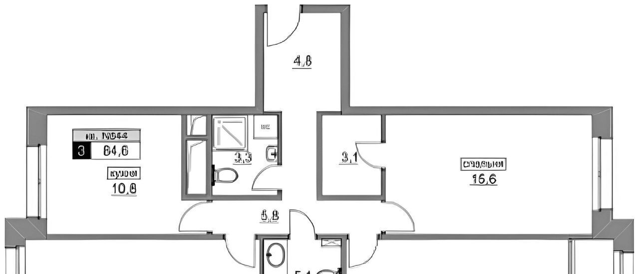 квартира г Москва метро Румянцево ул Родниковая 30к/2 фото 2