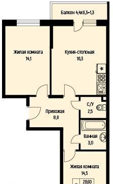 квартира г Краснодар п свх Прогресс п Березовый ЖК Прогресс муниципальное образование фото 1