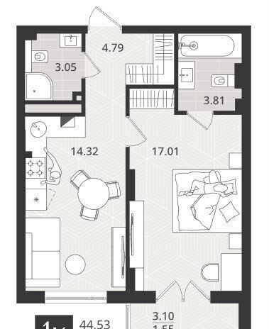 квартира р-н Центральный ул Ломоносова 52 фото