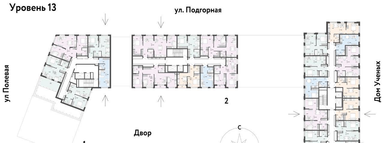 квартира г Тюмень р-н Калининский ул Подгорная 73 ЖК «Авторский» Калининский административный округ фото 2