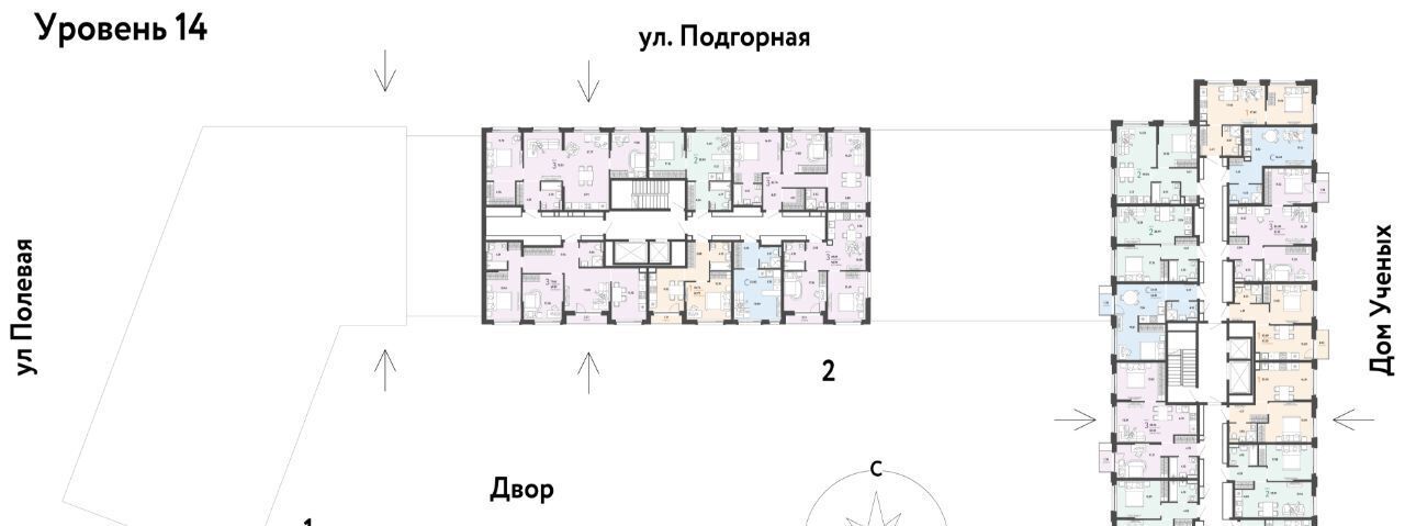 квартира г Тюмень р-н Калининский ул Подгорная 73 ЖК «Авторский» Калининский административный округ фото 3