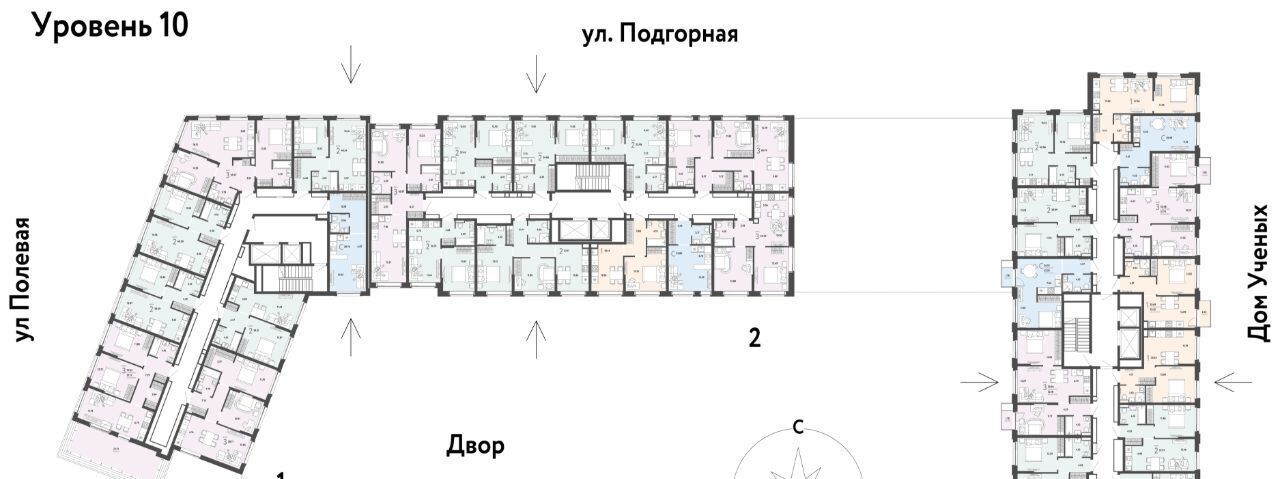 квартира г Тюмень р-н Калининский ул Подгорная 73 ЖК «Авторский» Калининский административный округ фото 3