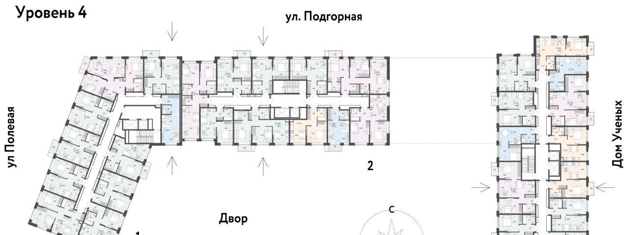 квартира г Тюмень р-н Калининский ул Подгорная 73 ЖК «Авторский» Калининский административный округ фото 3