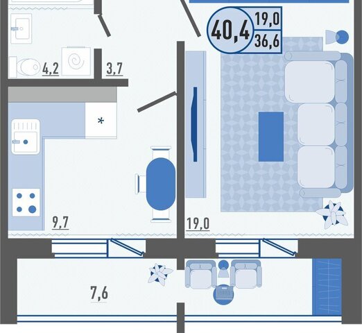 квартира р-н Заводской дом 22к/3 ЖК Цитрус фото