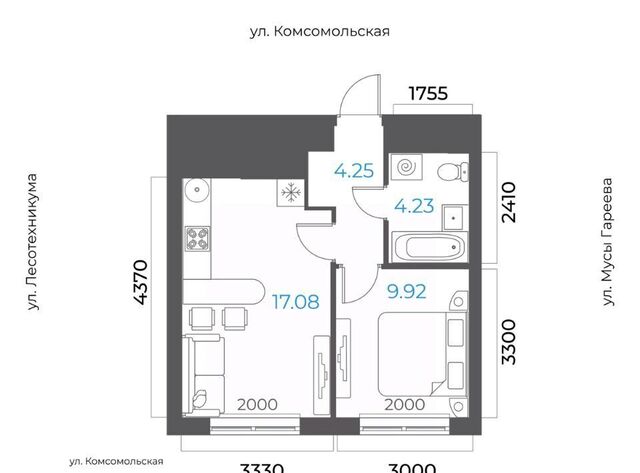 р-н Октябрьский микрорайон Глумилино-2 фото