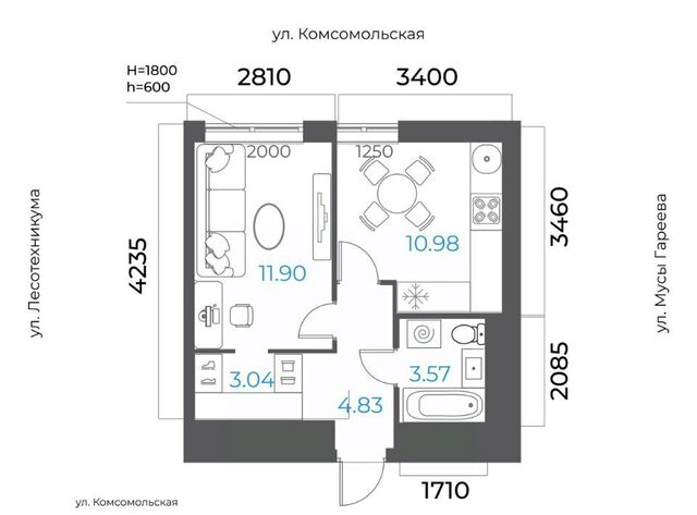 р-н Октябрьский микрорайон Глумилино-2 фото