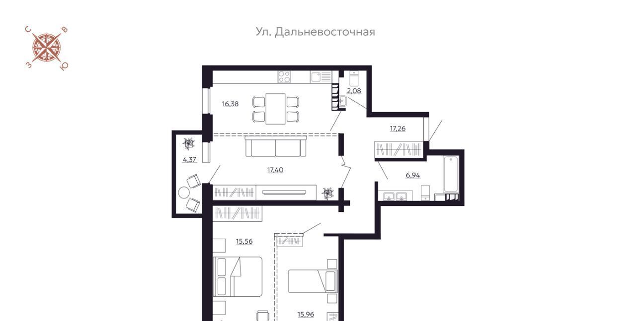 квартира г Иркутск р-н Октябрьский наб. Верхняя фото 1