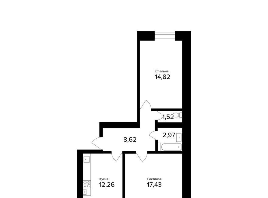 квартира г Ярославль р-н Дзержинский ул Александра Додонова 8к/5 фото 1