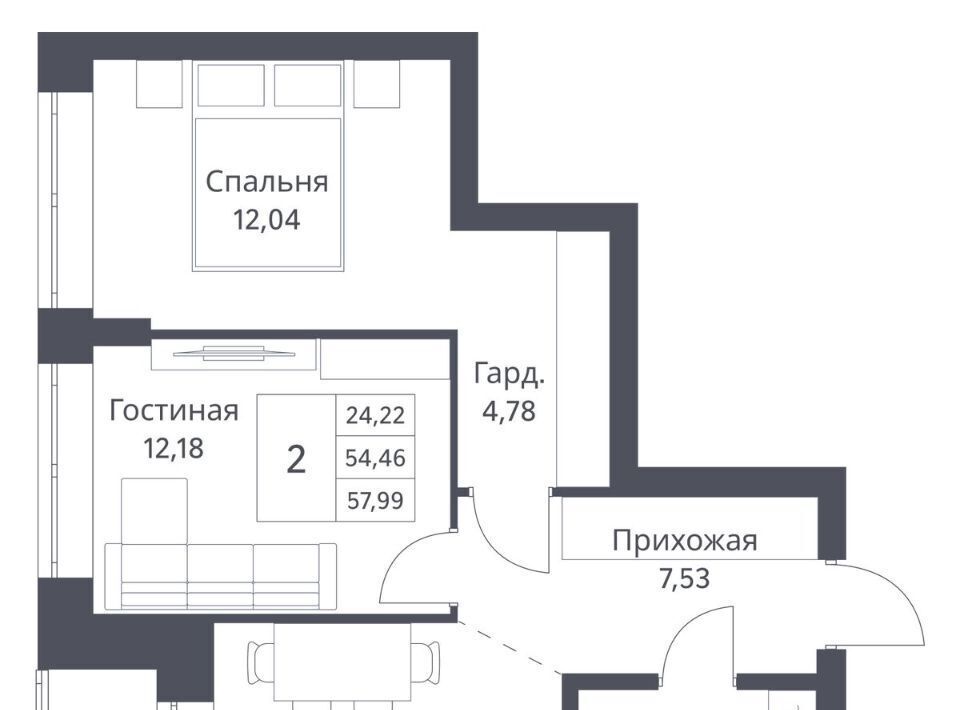 квартира г Новосибирск Заельцовская ул Игарская 40/2 фото 1