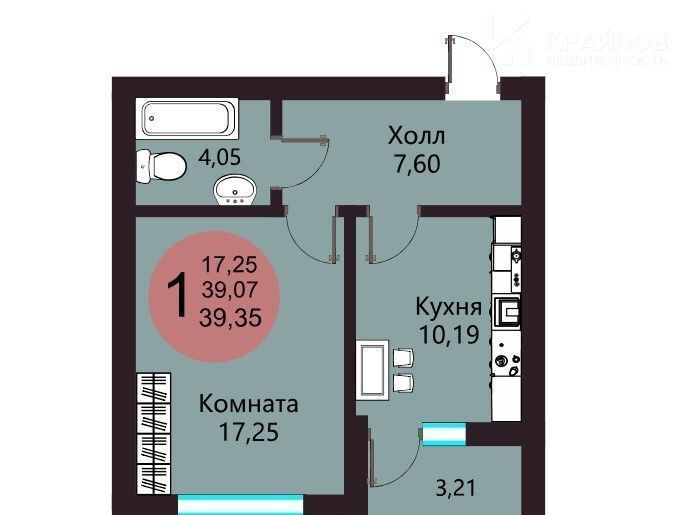 квартира г Воронеж р-н Советский Шилово ул Курчатова 32 ЖК «Атом-2» фото 2