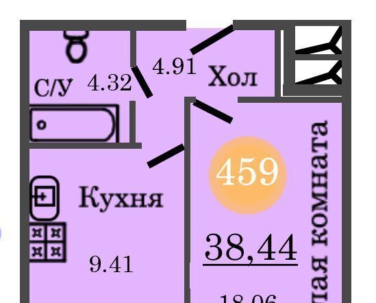 квартира г Калининград р-н Центральный ул Генерал-фельдмаршала Румянцева 11 фото 1