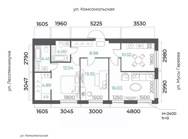 р-н Октябрьский микрорайон Глумилино-2 фото