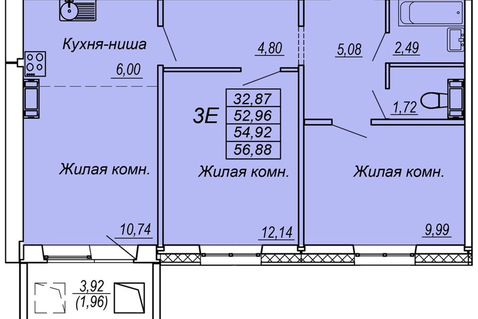 квартира г Хабаровск р-н Железнодорожный Железнодорожный район, городской округ Хабаровск фото 1