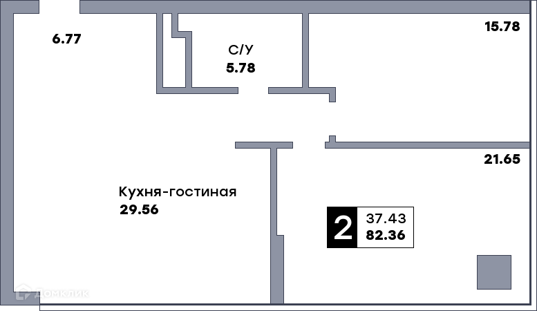 квартира г Самара р-н Ленинский Самара городской округ, Сооружение фото 1