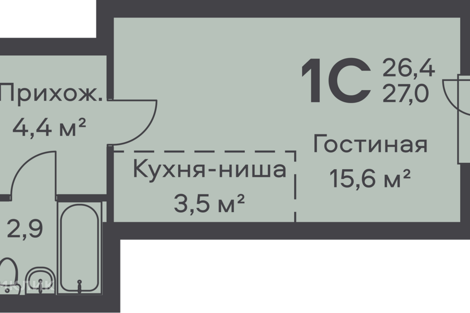 квартира г Пермь р-н Орджоникидзевский ул Вильямса 5 городской округ Пермь фото 1