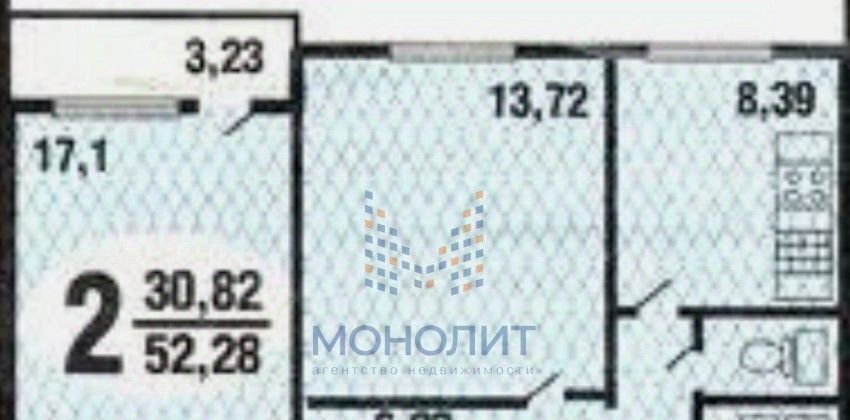 квартира г Москва метро Южная ул Кировоградская 20к/1 фото 2