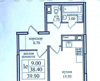 квартира г Санкт-Петербург п Парголово ул Заречная 44к/2 метро Парнас фото 15