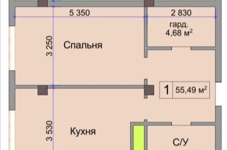 квартира г Нальчик Горная ул Атажукина 10б ЖК «Атажукинский» Дом по ул. Атажукина, 10Б фото 8