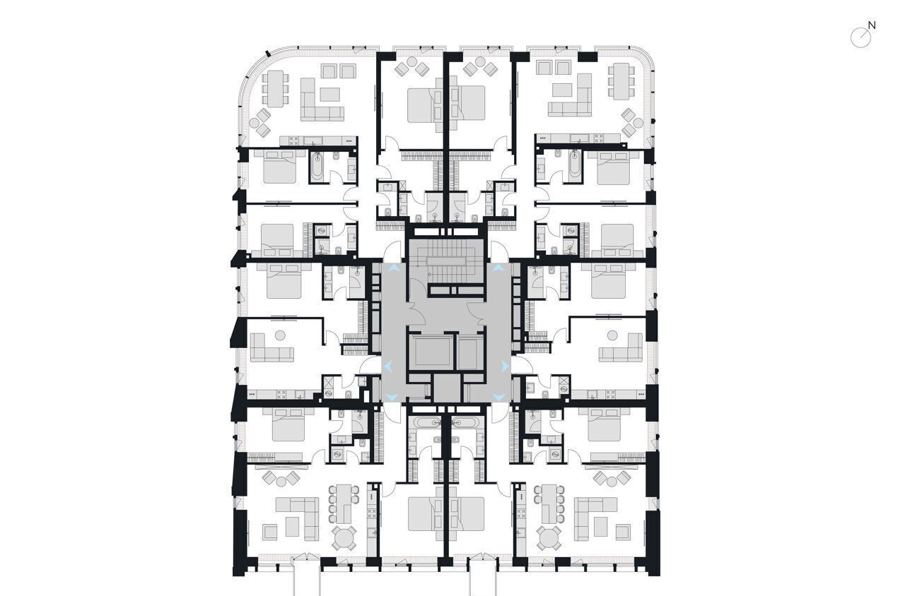 квартира г Москва метро Парк Победы ул Братьев Фонченко 4 ЖК Victory Park Residences муниципальный округ Дорогомилово фото 2